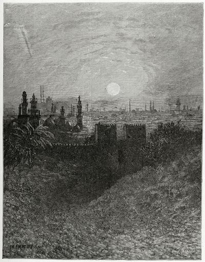 L’Orient, siglo XIX (grabado en blanco y negro) de Charles Theodore Frere
